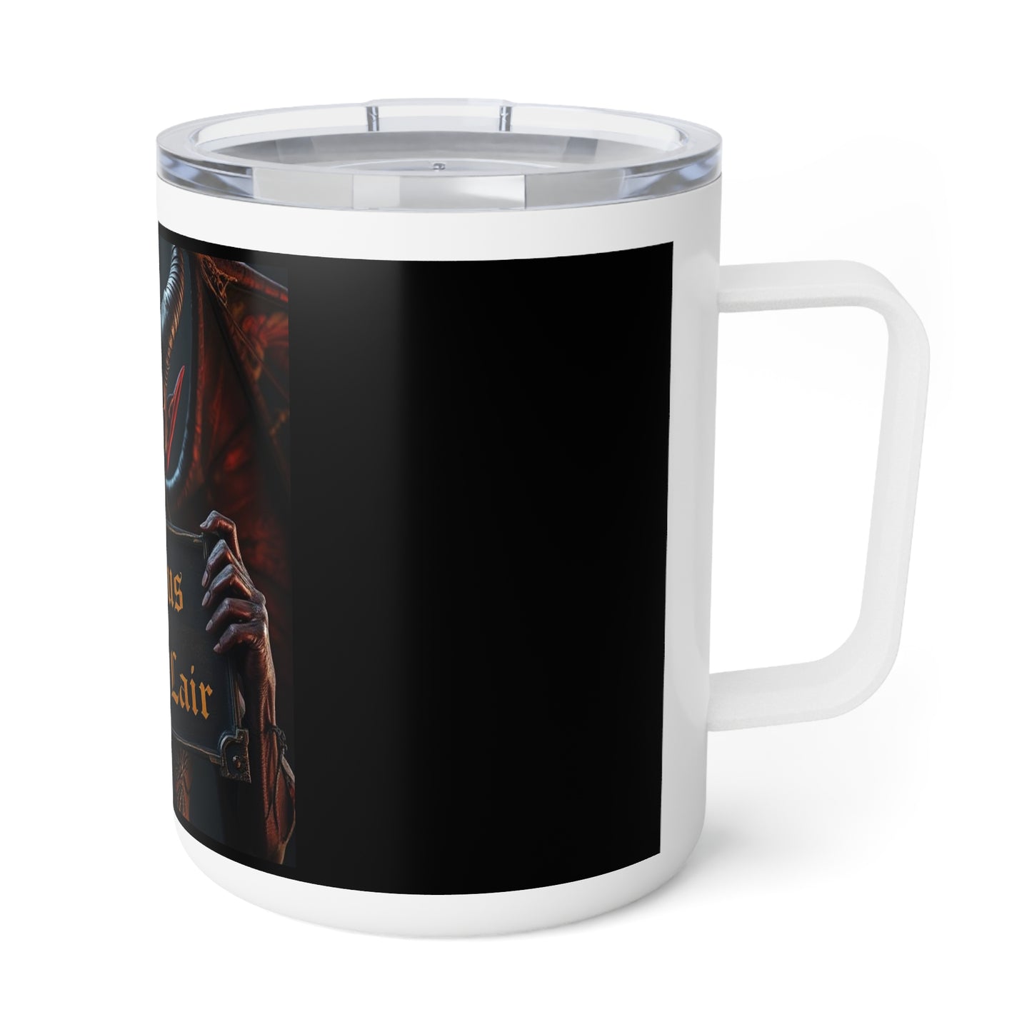 Devil's Lair Insulated Coffee Mug | Gothic Drinkware, Halloween Gift, Spooky Decor, Unique Coffee Cup, Dark Arts Themed