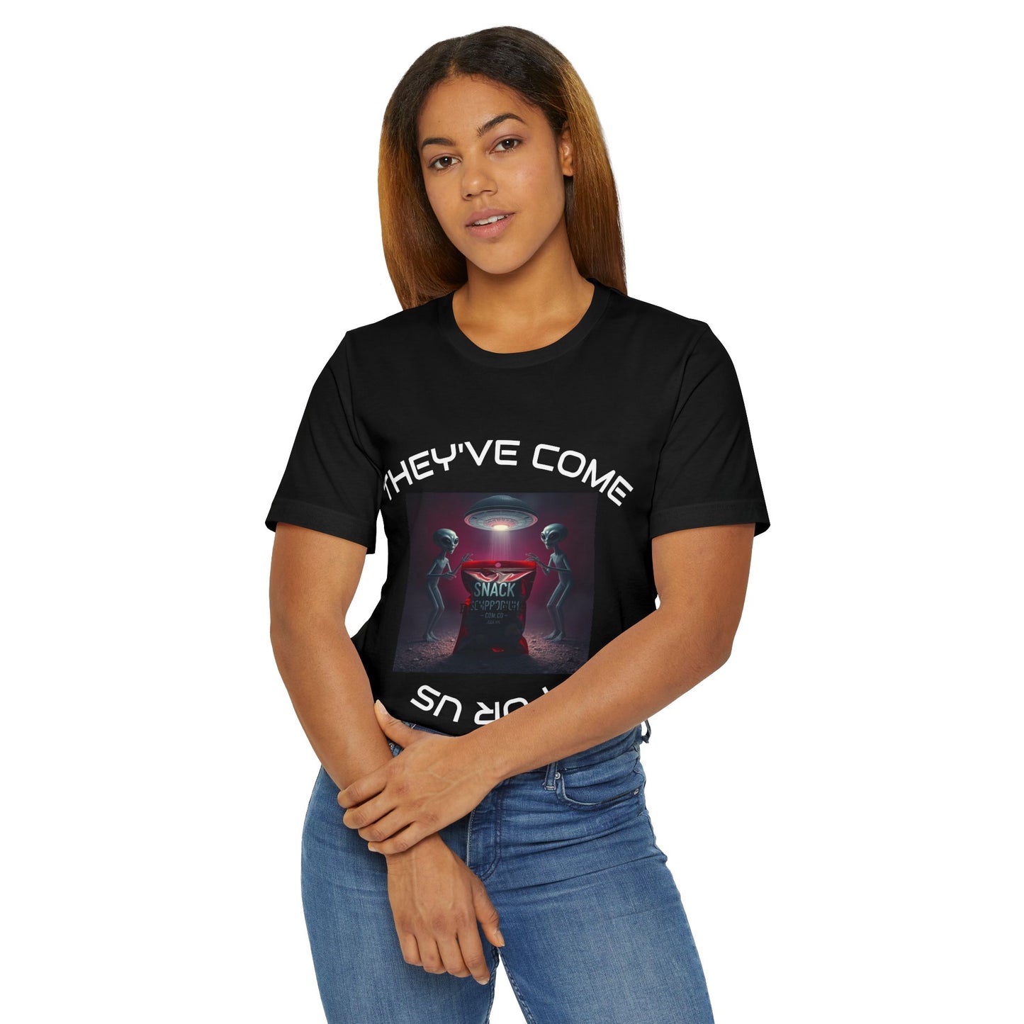 Alien Invasion T-Shirt: Unisex Graphic Tee for Sci-Fi Lovers, Unique Gift, UFO Theme, Fun Casual Wear, Everyday Style