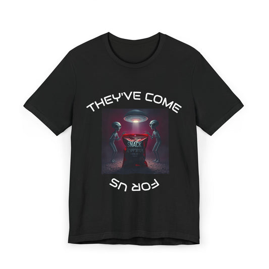 Alien Invasion T-Shirt: Unisex Graphic Tee for Sci-Fi Lovers, Unique Gift, UFO Theme, Fun Casual Wear, Everyday Style