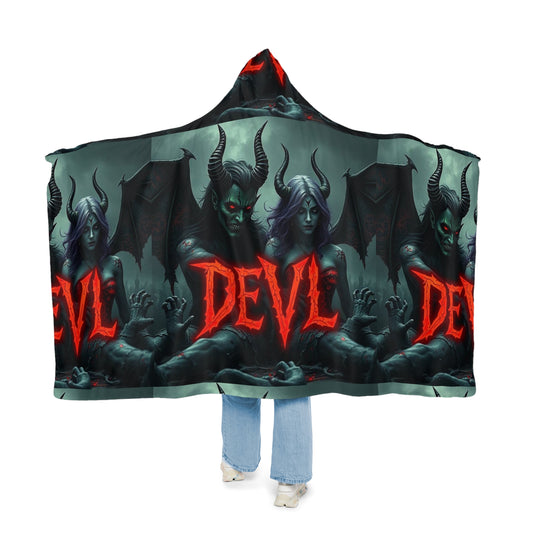 Cozy Devil Themed Snuggle Blanket | Perfect for Halloween, Movie Nights, Gifts for Him/Her, Home Decor, or Cozy Evenings