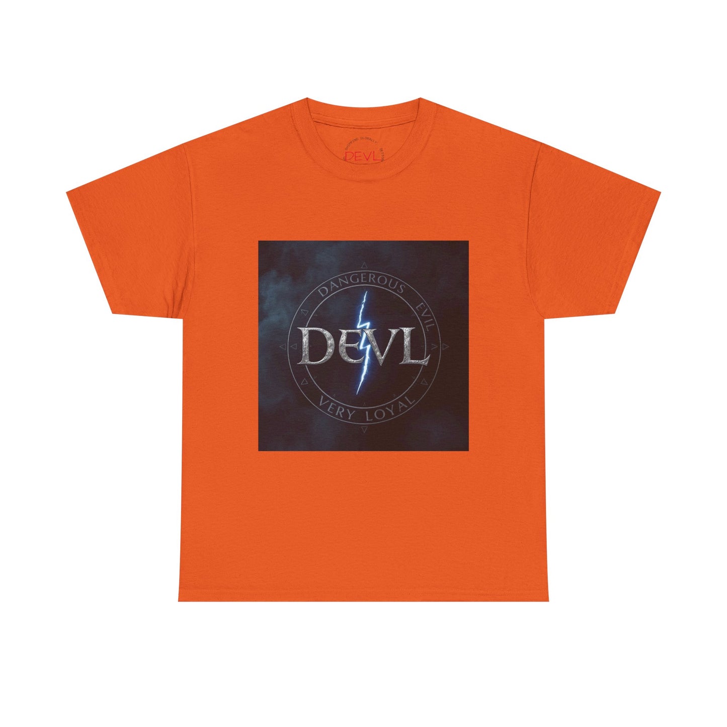 Unisex Devil Tee, Heavy Cotton Graphic Shirt, Edgy Streetwear, Casual Wear, Gift for Music Lovers, Unique Halloween T-Shirt