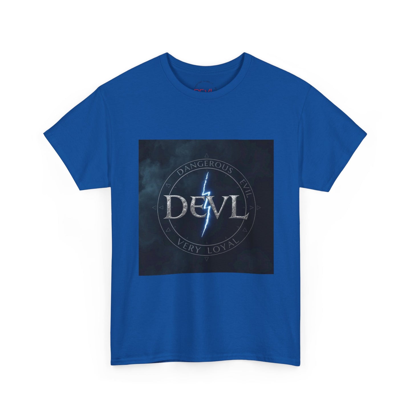 Unisex Devil Tee, Heavy Cotton Graphic Shirt, Edgy Streetwear, Casual Wear, Gift for Music Lovers, Unique Halloween T-Shirt