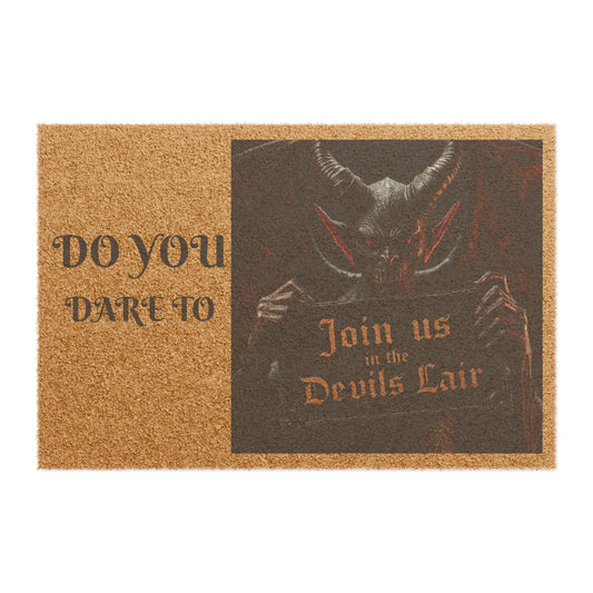 Gothic Welcome Doormat, Spooky Decor for Halloween, Unique Entryway Mat, Dark Fantasy Home Accessory, Perfect Gift for Horror Lovers