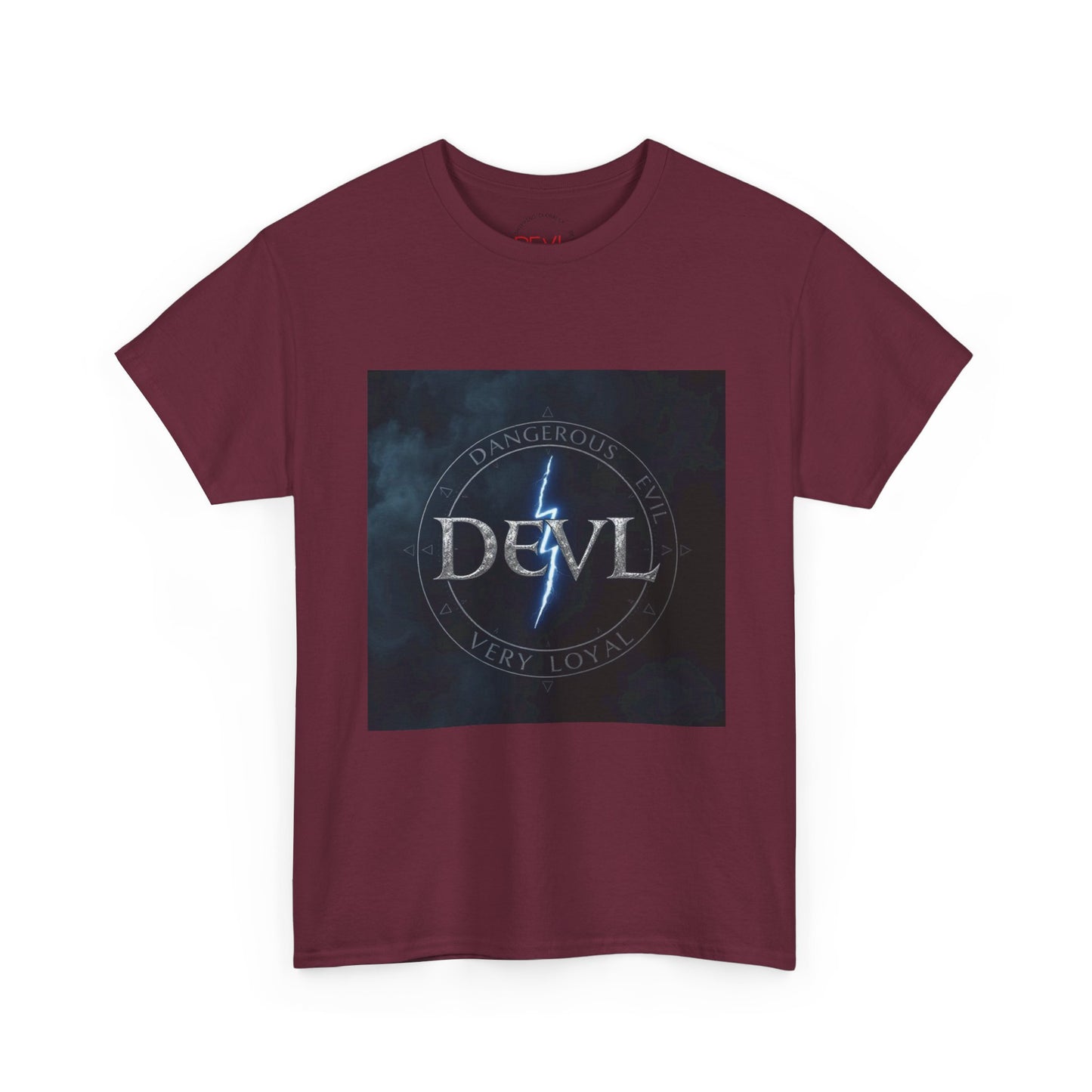 Unisex Devil Tee, Heavy Cotton Graphic Shirt, Edgy Streetwear, Casual Wear, Gift for Music Lovers, Unique Halloween T-Shirt