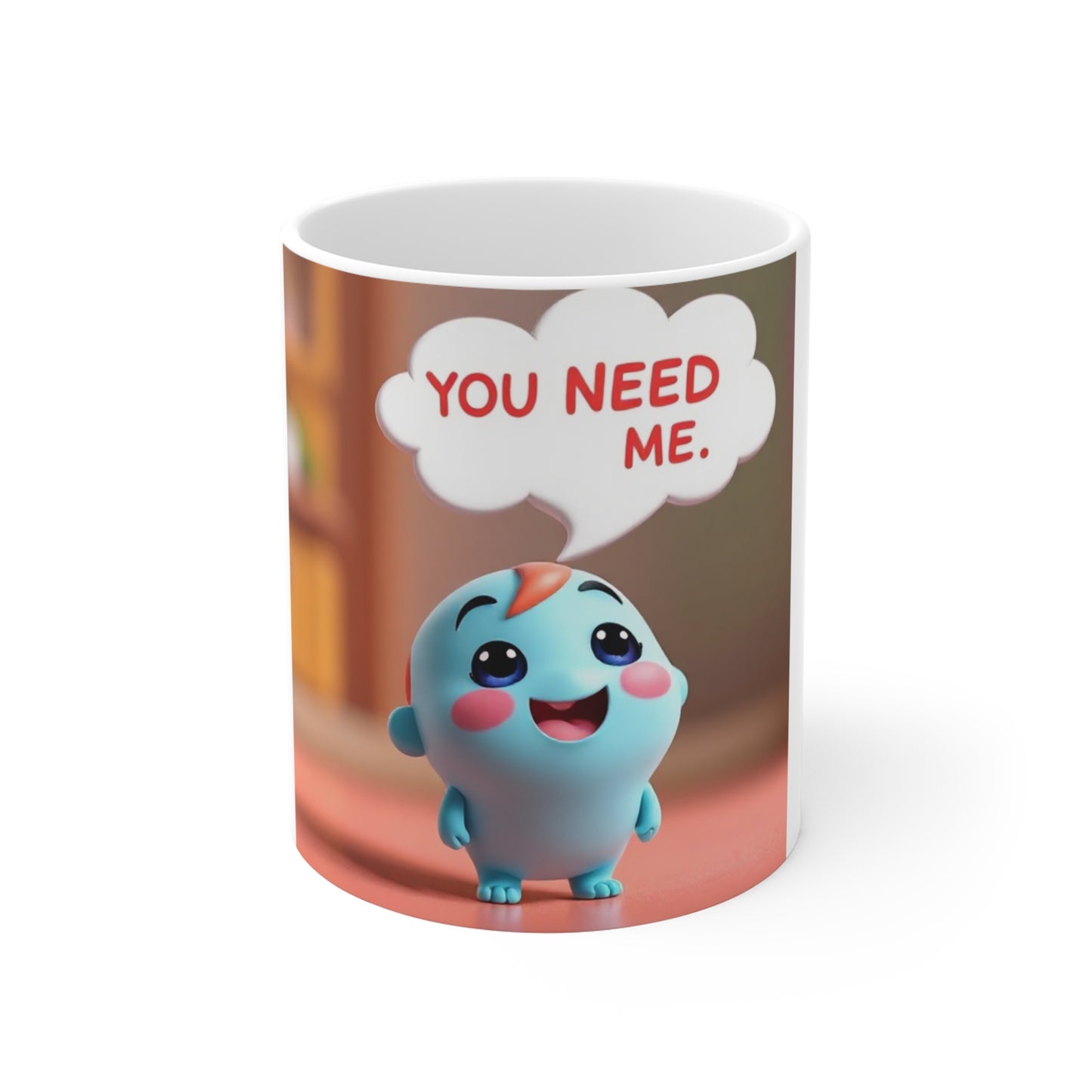 Cute Conversation Mug with 'You Need Me' Design, Perfect Gift for Friends, Coffee Lovers, Inspirational Mug, Whimsical Tea Cup, Fun [...]