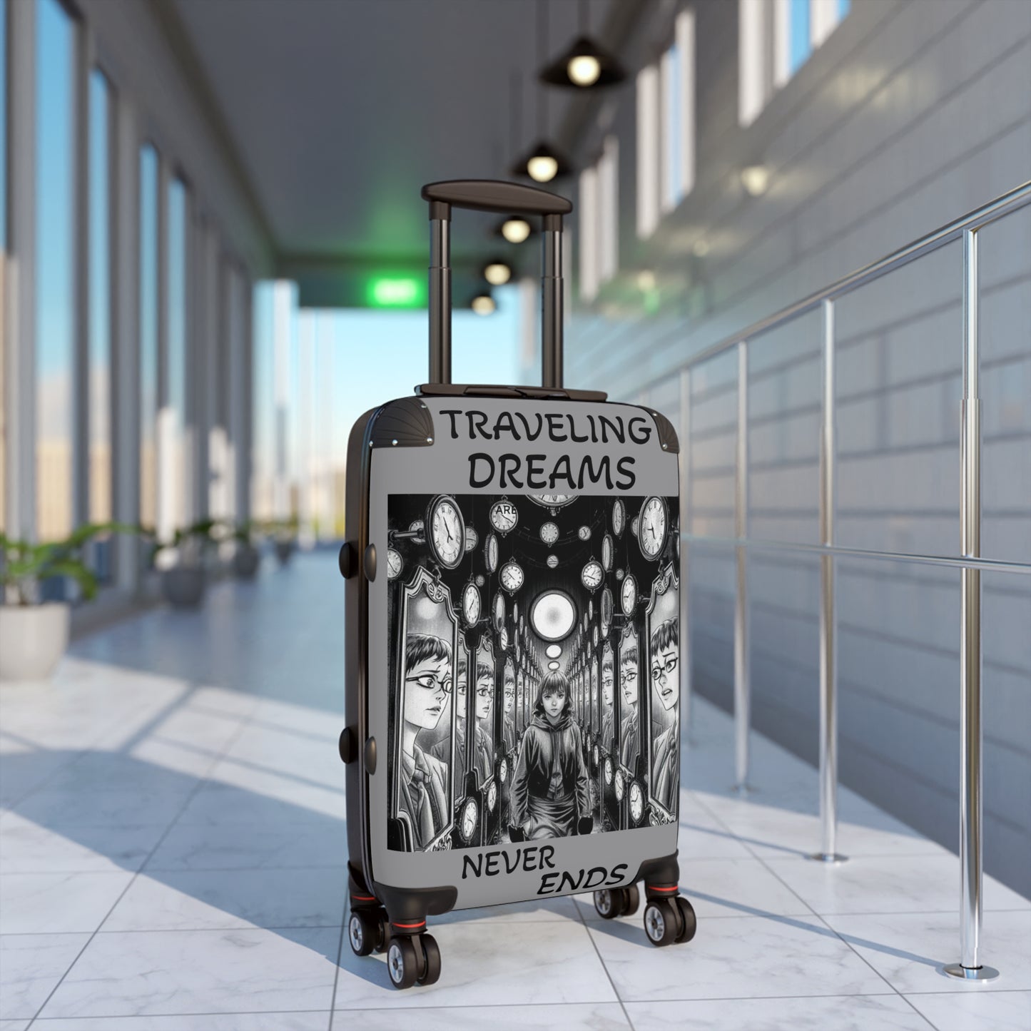 Travel Dreams Suitcase - Adventure Gear for Wanderlusters, Perfect for Vacations, Trips, Gift for Travelers, Travel Accessories
