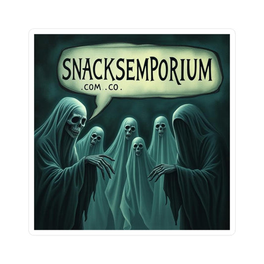 Spooky Vinyl Kiss-Cut Stickers, Halloween Decor, Laptop Accessories, Ghost Stickers, Unique Gifts for Friends, Creepy Aesthetic