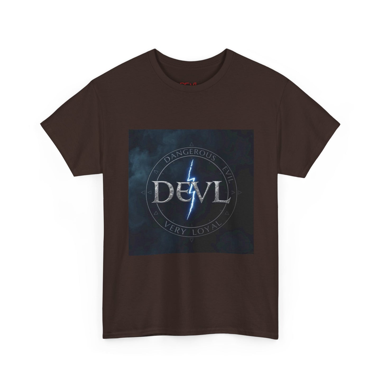 Unisex Devil Tee, Heavy Cotton Graphic Shirt, Edgy Streetwear, Casual Wear, Gift for Music Lovers, Unique Halloween T-Shirt