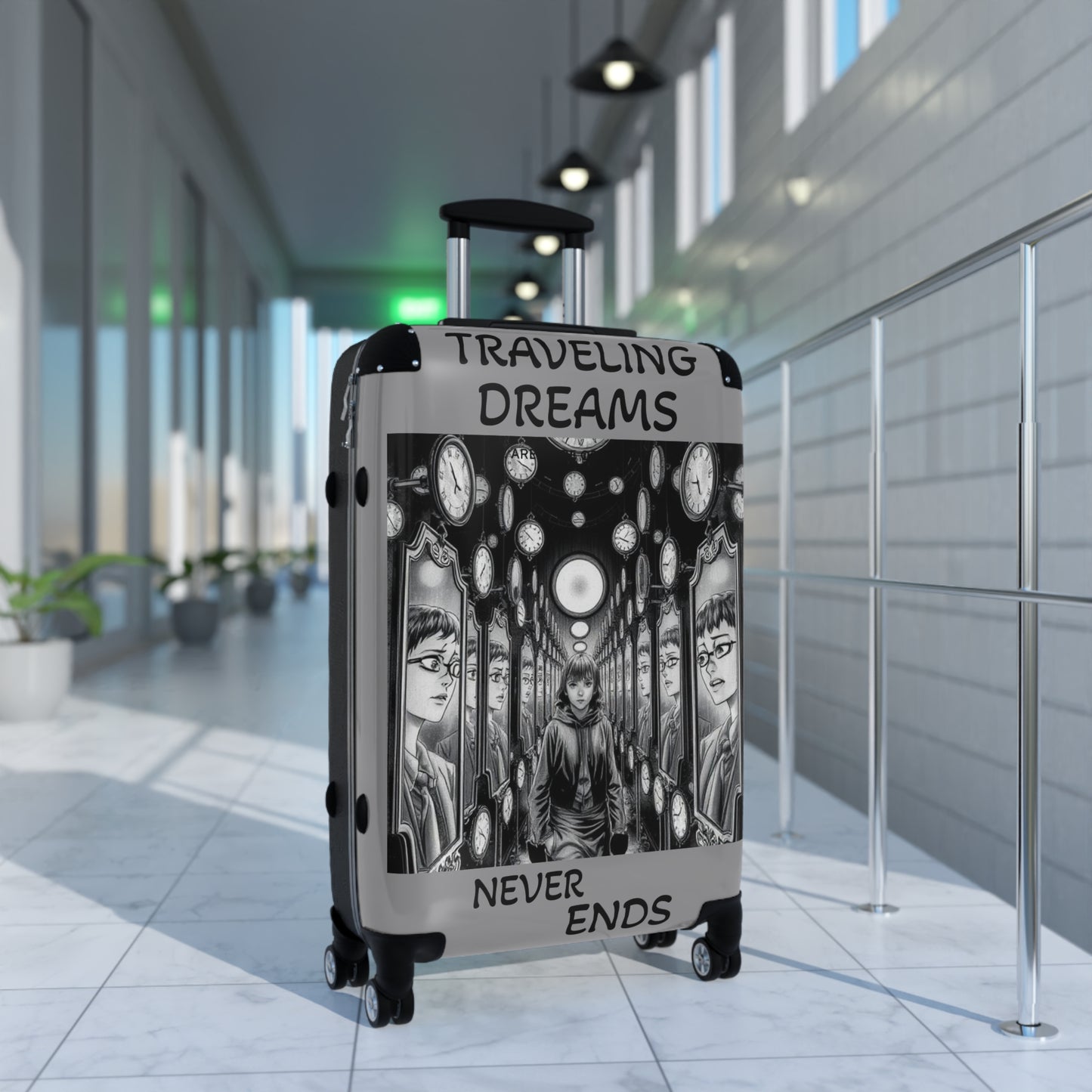 Travel Dreams Suitcase - Adventure Gear for Wanderlusters, Perfect for Vacations, Trips, Gift for Travelers, Travel Accessories