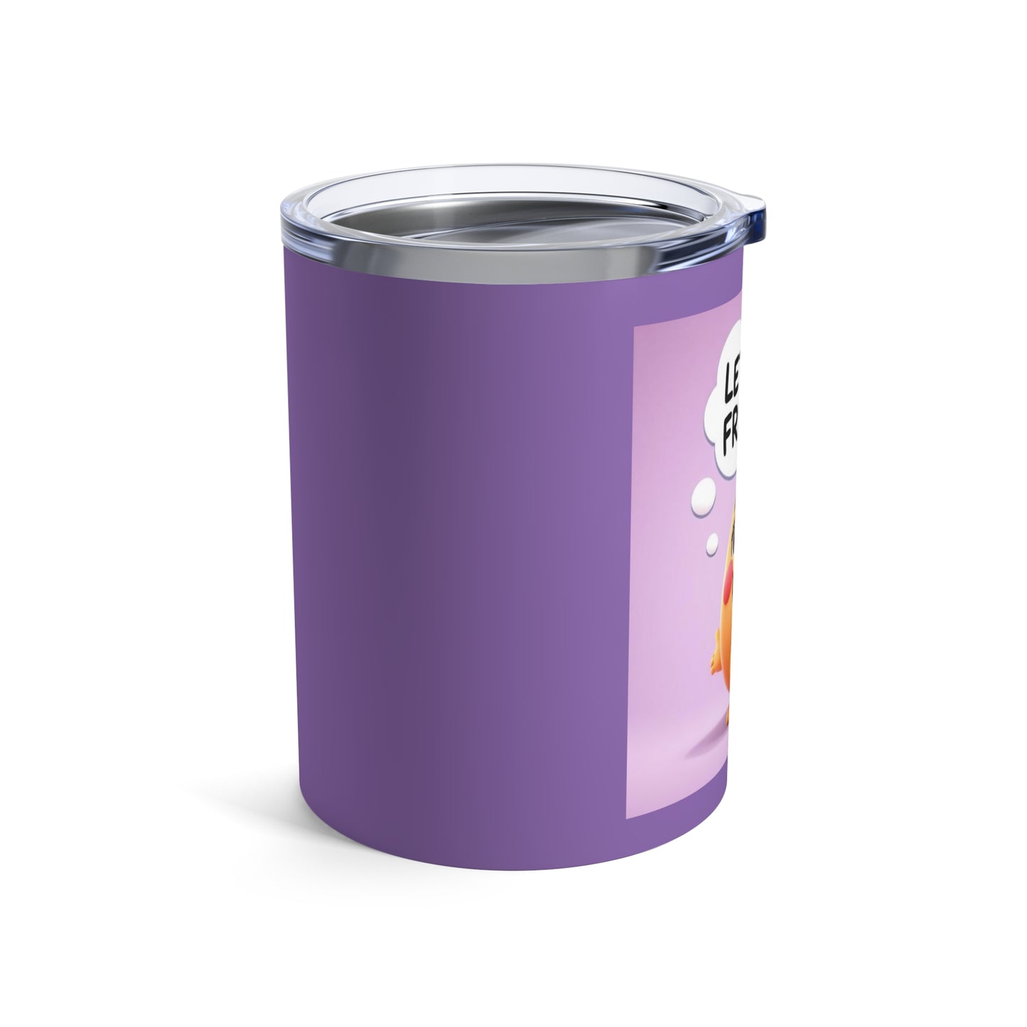 Cute Let's Be Friends Tumbler, Quirky Drinkware, Friendship Gift, Kids Party Favor, Purple Travel Mug, Fun Beverage Container