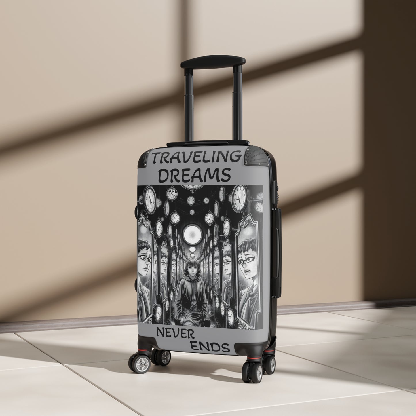 Travel Dreams Suitcase - Adventure Gear for Wanderlusters, Perfect for Vacations, Trips, Gift for Travelers, Travel Accessories
