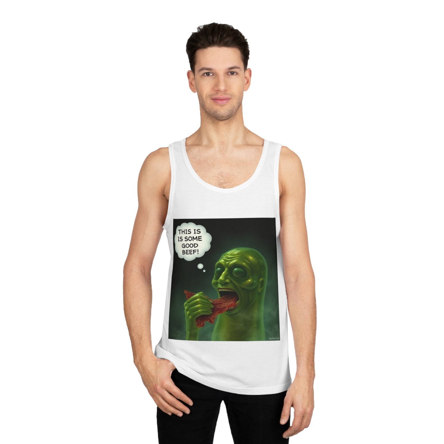 Alien Humor Tank Top - Quirky Graphic Tee for Fun Events, Casual Wear, Gift Idea, Summer Style, Geeky Apparel