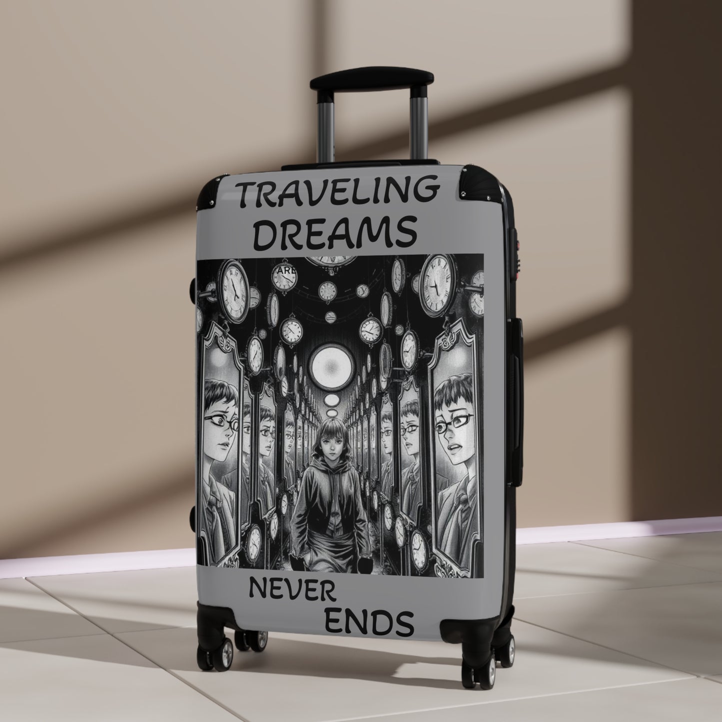 Travel Dreams Suitcase - Adventure Gear for Wanderlusters, Perfect for Vacations, Trips, Gift for Travelers, Travel Accessories