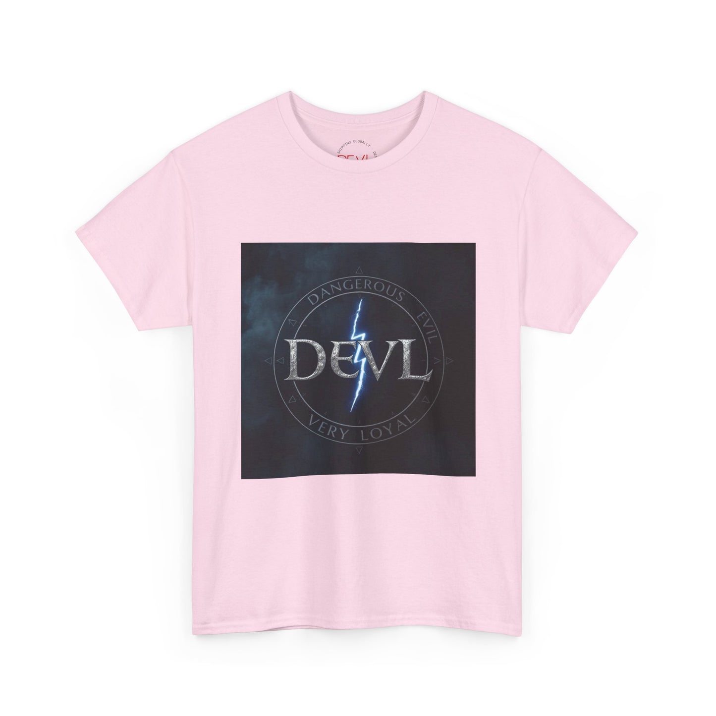 Unisex Devil Tee, Heavy Cotton Graphic Shirt, Edgy Streetwear, Casual Wear, Gift for Music Lovers, Unique Halloween T-Shirt