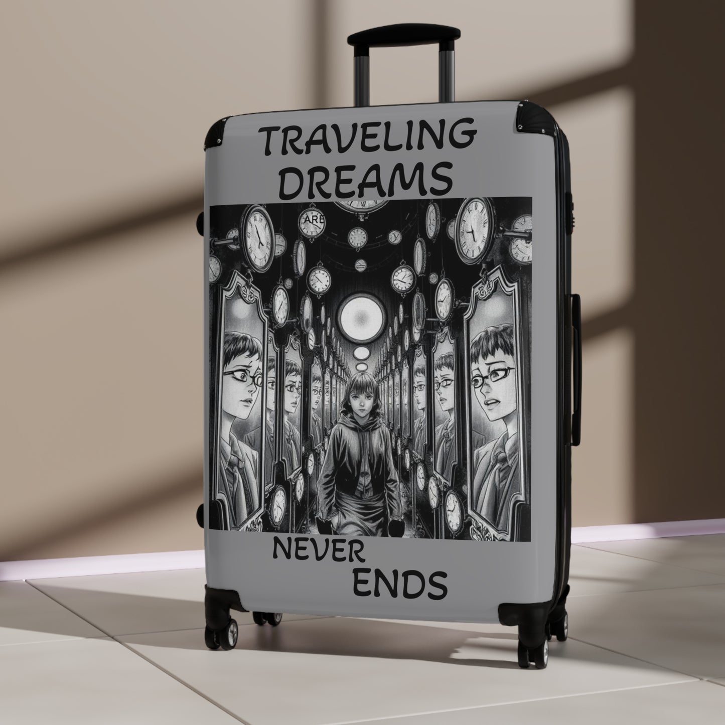 Travel Dreams Suitcase - Adventure Gear for Wanderlusters, Perfect for Vacations, Trips, Gift for Travelers, Travel Accessories