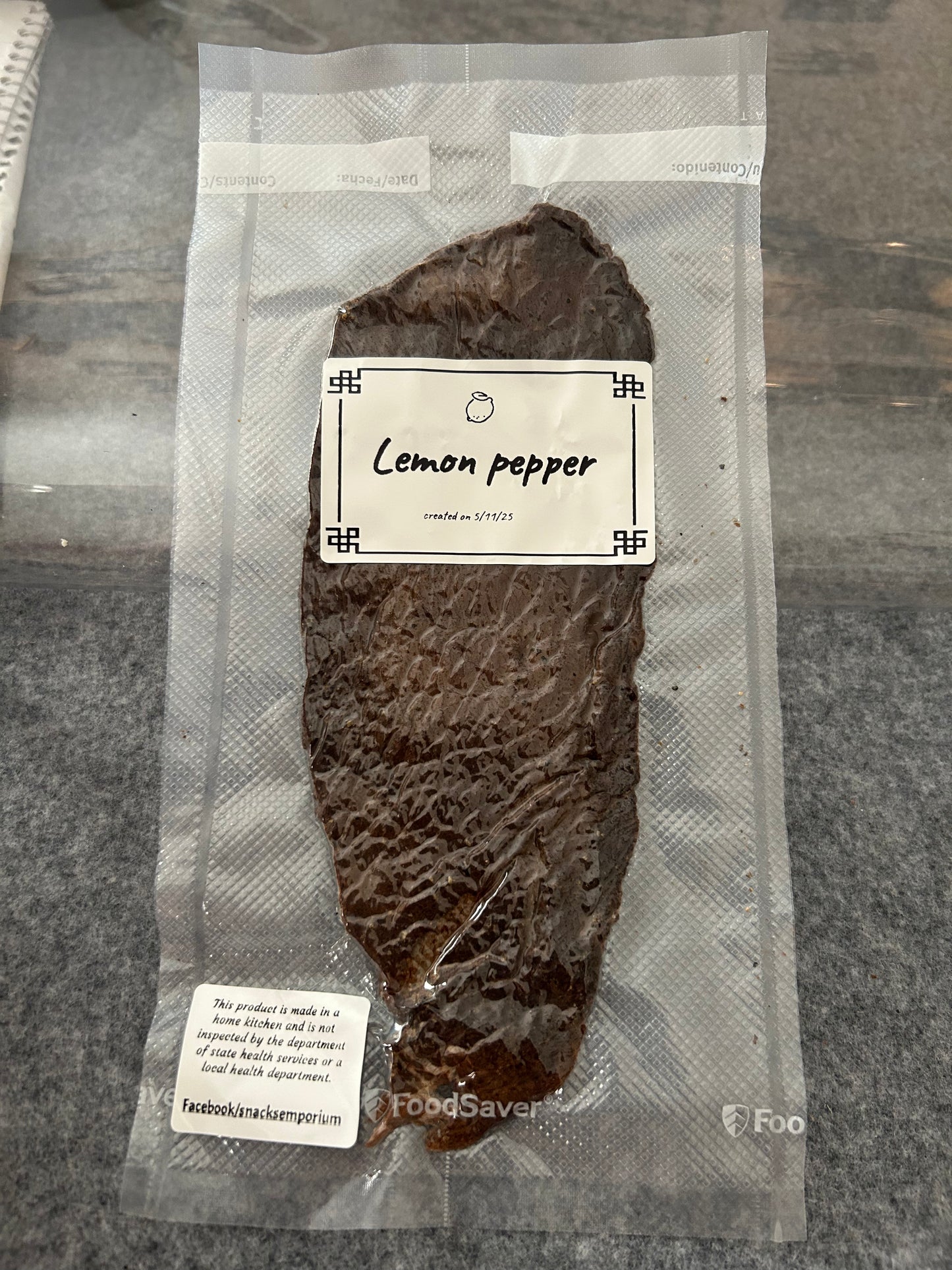 Lemon Pepper Beef Jerky
